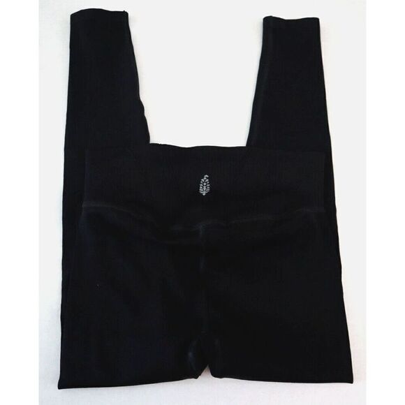 Free People Movement OB1706249 Women's Sz XS/S Black High Rise Cropped Leggings - Picture 8 of 8